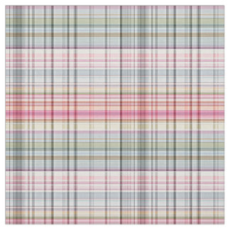 Niedliche Pastell Rosa Blauer Retro Tartan Kariert Stoff