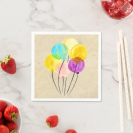 Niedliche Pastellballons Serviette