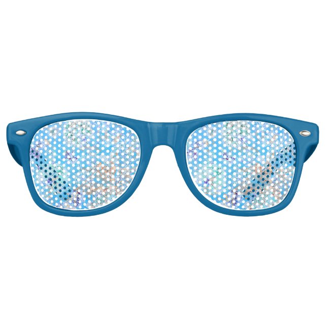 Niedliche Pastellblüte Partybrille (Vorderseite)