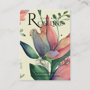 Niedliche Pastellfarbe lila Blume Ofenanzeige Visitenkarte