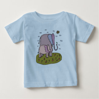niedliche Pastellmütter und Elefanten, die Obst es Baby T-shirt