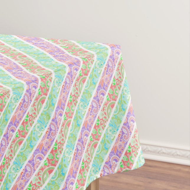 Niedliche Pastellstreifen für Blume Tischdecke (Beispiel)