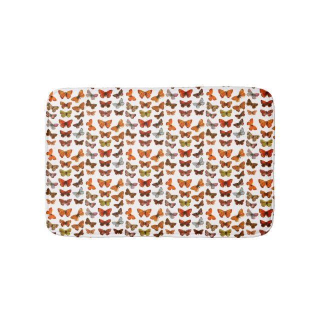 Niedliche Pattern Schmetterlinge Badematte (Vorderseite)