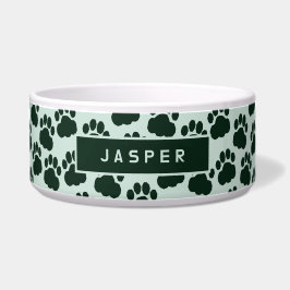 Niedliche Paw-Drucke - individuell anpassbare Begl Napf