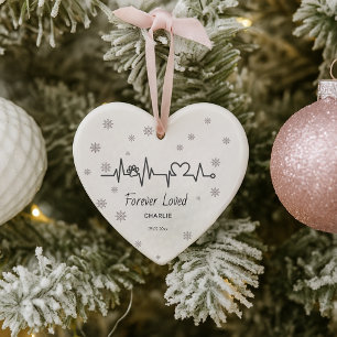 Niedliche Päw Print Custom Weihnachtsschnee Elegan Ornament