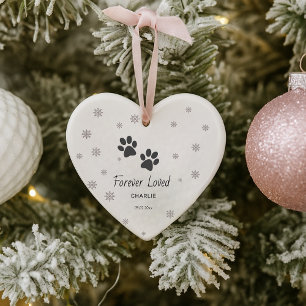 Niedliche Päw Print Custom Weihnachtsschnee Elegan Ornament