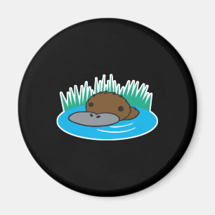 niedliche Pechplatypus Magnet