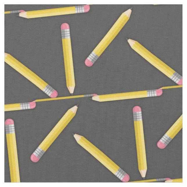Niedliche Pencils Schule versorgt Handwerk Stoff (Nahaufnahme)