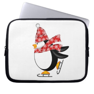 Niedliche Penguin-Eis-Skate-Elektronik-Tasche Laptopschutzhülle