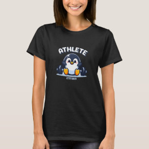 Niedliche Penguin Fitness Workout Athlete Funny Gy T-Shirt
