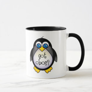 Niedliche Penguin-Musik got Oboe Tasse