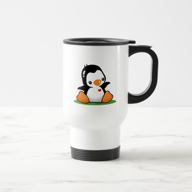 Niedliche Penguin-Tasse Reisebecher (Rechts)
