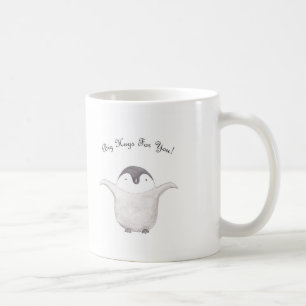 Niedliche Penguin-Umarmungs-Tassen-Schale Tasse