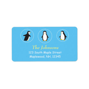 niedliche PenguinAdressen-Etiketten Adressaufkleber