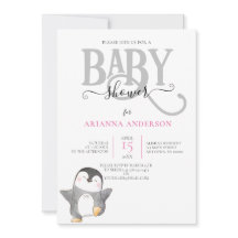 NIEDLICHE PENQUIN GENDER NEUTRAL BABY SHOWER EINLA