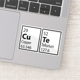NIEDLICHE Periodic-Tabelle Aufkleber