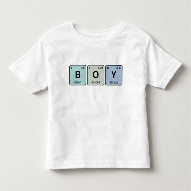 Niedliche Periodische Tabelle BOY Kleinkind T-shirt (Vorderseite)
