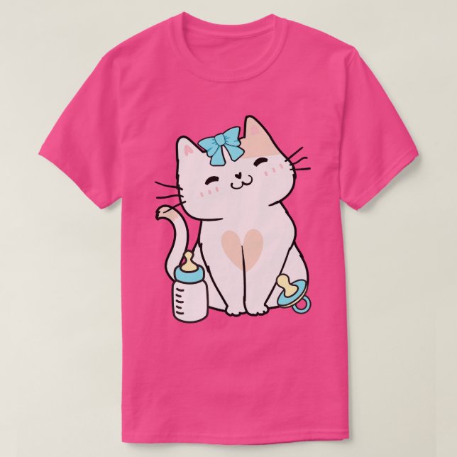 Niedliche persische Katze ist eine Ba T-Shirt (Design vorne)