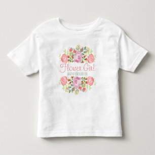 Niedliche personalisierte Blume Kleinkind T-shirt