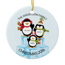 Niedliche personalisierte Familie von 3