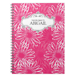 Niedliche personalisierte gewundene e-gehend notizblock