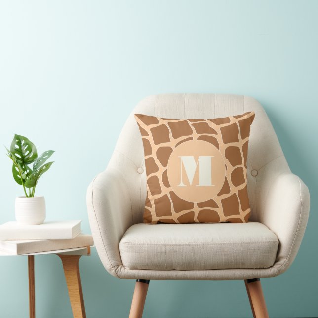 Niedliche Personalisierte Giraffen-Muster-Pillow Kissen (Stuhl )