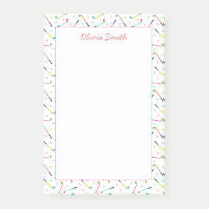 Niedliche Personalisierte Golf Patterns Post-it Klebezettel