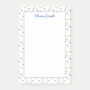 Niedliche Personalisierte Golf Patterns Post-it Klebezettel