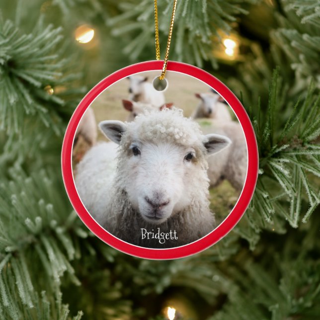 Niedliche Personalisierte Keramik Ornament (Baum)