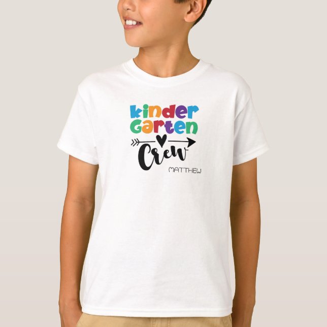 Niedliche, PERSONALISIERTE Kinder Kindergarten T-Shirt (Vorderseite)