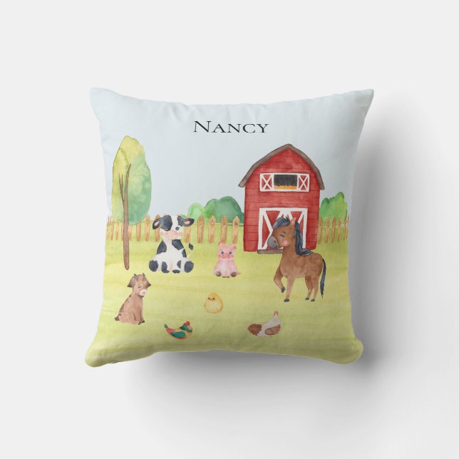 Niedliche personalisierte Kinder Kissen (Rückseite)