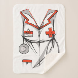 Niedliche Personalisierte Krankenschwestern Sherpadecke