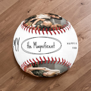Niedliche Personalisierte Mütter Tag Familie Foto Baseball