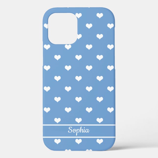 Niedliche personalisierte Namensherzigkeit Case-Mate iPhone Hülle (Rückseite)