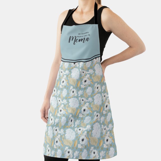 Niedliche Personalisierte Oma Floral Schürze (InSitu)