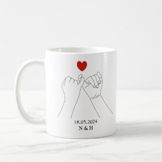 Niedliche Personalisierte Paare Mug Kaffeetasse