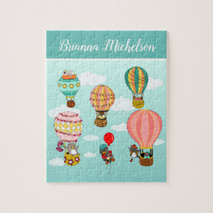 Niedliche personalisierte Vogel-Illustration für Puzzle