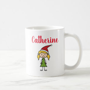 niedliche personalisierte Weihnachtsferien Kaffeetasse