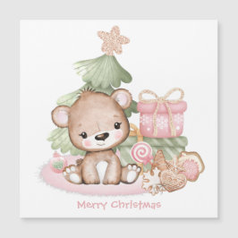 Niedliche Personalisierte Weihnachtskarte Magnetkarte