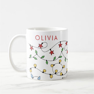 Niedliche Personalisierte Weihnachtslieder Kaffeetasse