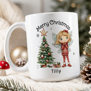 Niedliche Personalisierte Weihnachtsmesse und -bau Kaffeetasse