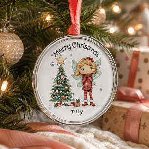 Niedliche Personalisierte Weihnachtsmesse und -bau Ornament Aus Metall