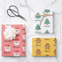 Niedliche Personalisierte Weihnachtswrapping Paper