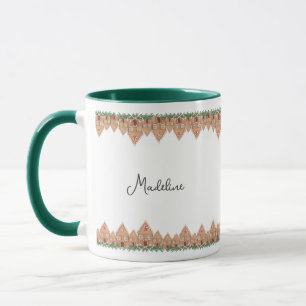 Niedliche Personalisierung Gingerbrei House Tasse