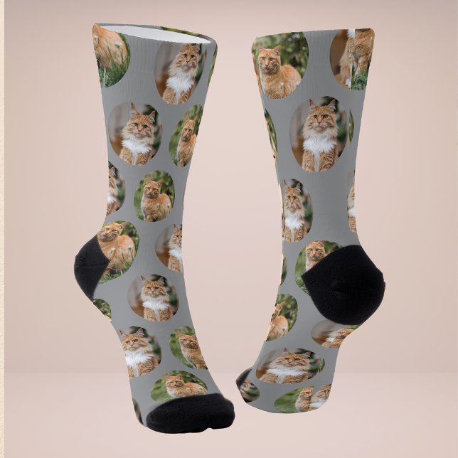 Niedliche Pet 2 Cat Foto Socken (Von Creator hochgeladen)
