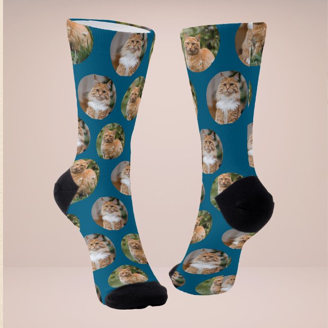 Niedliche Pet 2 Cat Foto Socken (Von Creator hochgeladen)