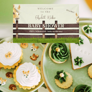 Niedliche PferdeBaby-Dusche Willkommen Banner