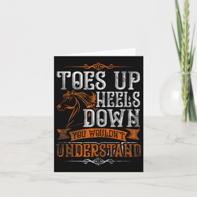 Niedliche Pferderennfahrer Gaben Reiten Karte (Vorderseite)