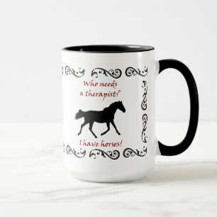 Niedliche Pferdetherapeut-Tasse Tasse