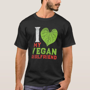 Niedliche Pflanze basiert Veganen Paar I Liebe mei T-Shirt